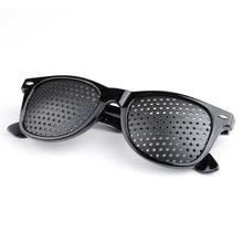 Load image into Gallery viewer, LONSY High quality Black Unisex Care Pin hole Eyeglasses Pinhole Glasses Eye Exercise Eyesight Improve Plastic