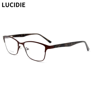 LUCIDIE  Fashion Brand Design Titanium Square Optical Eyeglasses Frame Men Women Glasses Unisex Myopia Prescription Eyewear