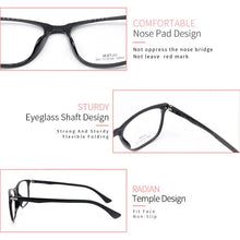 Load image into Gallery viewer, LUCIDIE   Women Eyewear square ULTEM Glasses Clear lens Regular eyeglasses unisex Comfort Spectacles  For Men Glasses