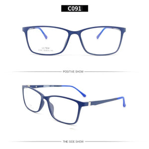 LUCIDIE   Men Ultem Glasses Frame Square Women Frames Eyeglasses Male Business Style Clear Lens Eyewear Unisex Spectacles