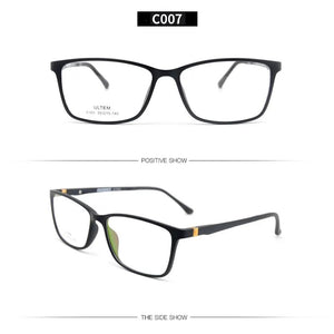 LUCIDIE   Men Ultem Glasses Frame Square Women Frames Eyeglasses Male Business Style Clear Lens Eyewear Unisex Spectacles