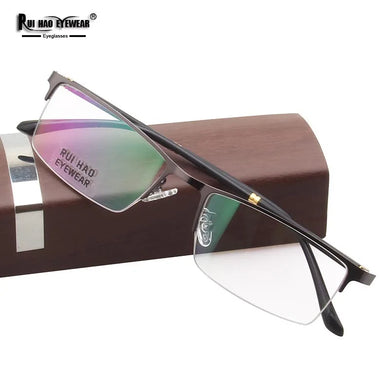 Leisure Eyeglasses Frame Unisex Optical Glasses Rui Hao Eyewear Rectangle  Frames Super Light Alloy Spectacles 928