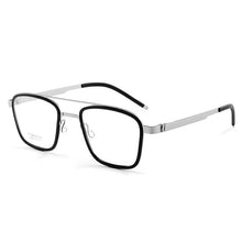 Load image into Gallery viewer, Lightweight B-Titanium Vintage Oversized Frame51-21-145Unisex Square Big Double-Bridge FullrimZero-Pressure Elastic Hinge