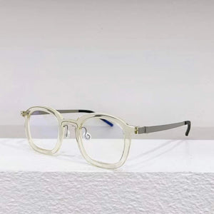 Lndbrg 18050 Rectangular Glasses Frame 137F Men Women Classic Designer Eyeglasses   Premium Prescription Eyewear