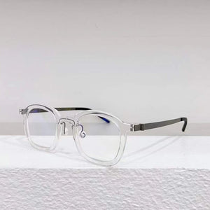 Lndbrg 18050 Rectangular Glasses Frame 137F Men Women Classic Designer Eyeglasses   Premium Prescription Eyewear
