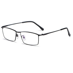 Logorela J85517 Men Pure Titanium Glasses Frame  Male Square Ultralight Eye Myopia Prescription Eyeglasses
