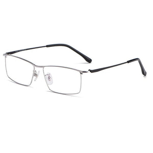 Logorela J85517 Men Pure Titanium Glasses Frame  Male Square Ultralight Eye Myopia Prescription Eyeglasses