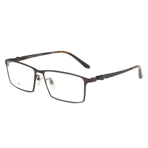 Logorela Men Pure Titanium Glasses Frame Male Square Ultralight Eye Myopia Prescription Eyeglasses 9013