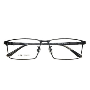 Logorela Men Pure Titanium Glasses Frame Male Square Ultralight Eye Myopia Prescription Eyeglasses 9013