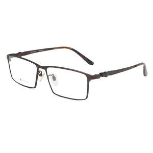 Logorela Men Pure Titanium Glasses Frame Male Square Ultralight Eye Myopia Prescription Eyeglasses 9013