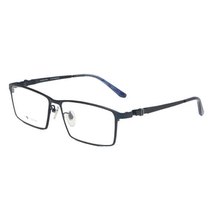 Logorela Men Pure Titanium Glasses Frame Male Square Ultralight Eye Myopia Prescription Eyeglasses 9013