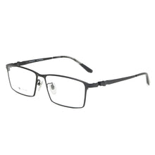 Load image into Gallery viewer, Logorela Men Pure Titanium Glasses Frame Male Square Ultralight Eye Myopia Prescription Eyeglasses 9013