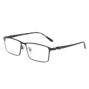 Logorela Men Pure Titanium Glasses Frame Male Square Ultralight Eye Myopia Prescription Eyeglasses 9013