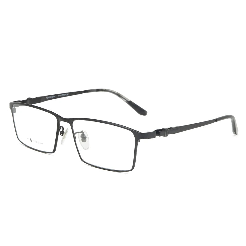 Logorela Men Pure Titanium Glasses Frame Male Square Ultralight Eye Myopia Prescription Eyeglasses 9013