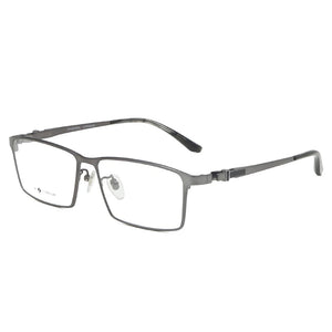 Logorela Men Pure Titanium Glasses Frame Male Square Ultralight Eye Myopia Prescription Eyeglasses 9013