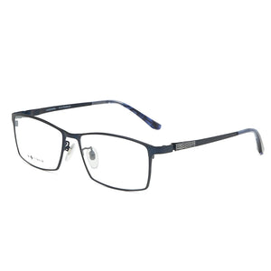 Logorela Men Pure Titanium Glasses Frame Male Square Ultralight Eye Myopia Prescription Eyeglasses 9017