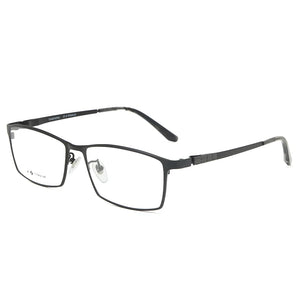 Logorela Men Pure Titanium Glasses Frame Male Square Ultralight Eye Myopia Prescription Eyeglasses 9017
