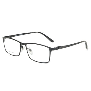 Logorela Men Pure Titanium Glasses Frame Male Square Ultralight Eye Myopia Prescription Eyeglasses 9017