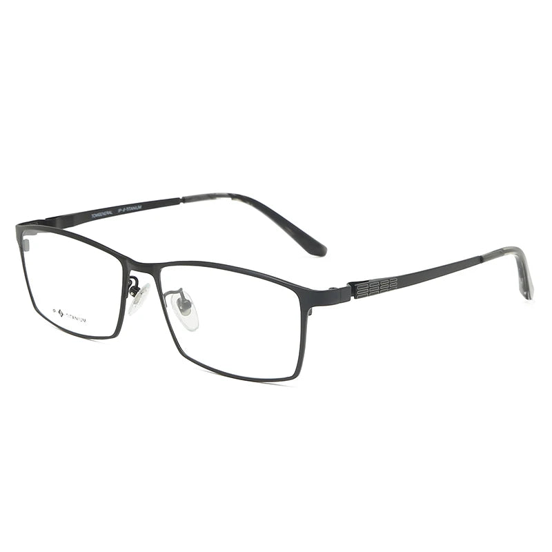 Logorela Men Pure Titanium Glasses Frame Male Square Ultralight Eye Myopia Prescription Eyeglasses 9017
