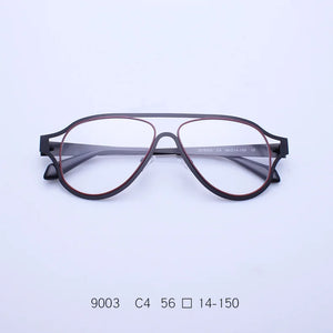 Brand Design Men's Aviation Oversized Metal Alloy Frame Glasses Women Punk Style Pilot Large Optical Lenses Eyeglasses