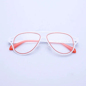 Brand Design Men's Aviation Oversized Metal Alloy Frame Glasses Women Punk Style Pilot Large Optical Lenses Eyeglasses