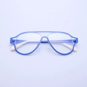 Brand Design Men's Aviation Oversized Metal Alloy Frame Glasses Women Punk Style Pilot Large Optical Lenses Eyeglasses