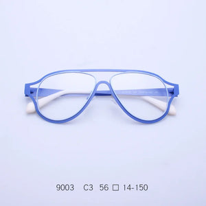 Brand Design Men's Aviation Oversized Metal Alloy Frame Glasses Women Punk Style Pilot Large Optical Lenses Eyeglasses