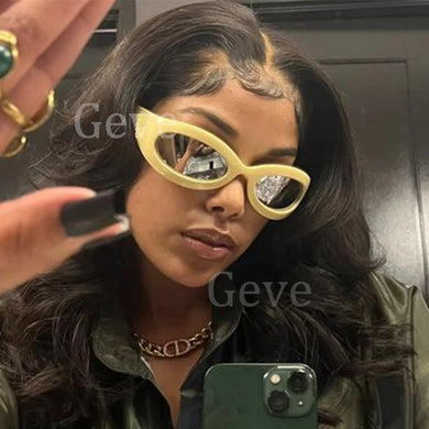 Luxury Brand Sunglasses For Men Trendy Shield Wrap Around Hip Hop Oversized Sunglasses Women 2000's Shades Eyewear UV400