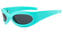 Carica l&#39;immagine nel visualizzatore di Gallery, Luxury Brand Sunglasses For Men Trendy Shield Wrap Around Hip Hop Oversized Sunglasses Women 2000&#39;s Shades Eyewear UV400