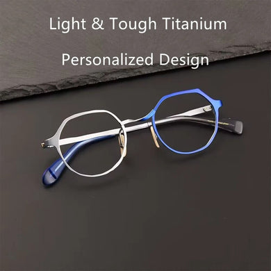 Luxury Brand Titanium Glasses Men Round Frame Vintage   Handmade Eyeglasses Women Lightweight Oculos De Grau MM0039