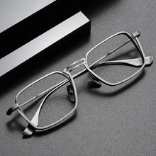 Load image into Gallery viewer, Luxury Brand Titanium Ultralight Gafas Square DTX125 Handmade Computer Eyeglasses Myopia Prescription Glasses Frames Men Oculos