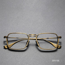 Load image into Gallery viewer, Luxury Brand Titanium Ultralight Gafas Square DTX125 Handmade Computer Eyeglasses Myopia Prescription Glasses Frames Men Oculos