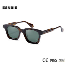 Carica l&#39;immagine nel visualizzatore di Gallery, Handmade Acetate Square Sunglasses For Men Polarized Glasses Women Italy Designer Lunette De Soleil Homme Hip-Hop Style