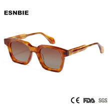Carica l&#39;immagine nel visualizzatore di Gallery, Handmade Acetate Square Sunglasses For Men Polarized Glasses Women Italy Designer Lunette De Soleil Homme Hip-Hop Style