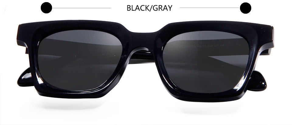 Handmade Acetate Square Sunglasses For Men Polarized Glasses Women Italy Designer Lunette De Soleil Homme Hip-Hop Style