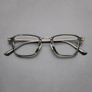 Luxury Titanium Glasses Frame Men Designer Optical Myopia Prescription Acetate Eyeglasses Frame Women    Brand Eyewear