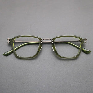 Luxury Titanium Glasses Frame Men Designer Optical Myopia Prescription Acetate Eyeglasses Frame Women    Brand Eyewear