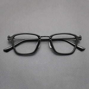 Luxury Titanium Glasses Frame Men Designer Optical Myopia Prescription Acetate Eyeglasses Frame Women    Brand Eyewear