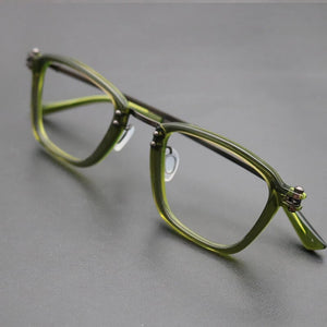 Luxury Titanium Glasses Frame Men Designer Optical Myopia Prescription Acetate Eyeglasses Frame Women    Brand Eyewear
