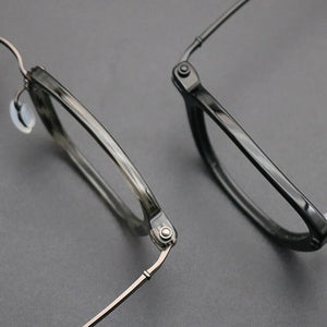 Luxury Titanium Glasses Frame Men Designer Optical Myopia Prescription Acetate Eyeglasses Frame Women    Brand Eyewear