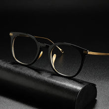 Carica l&#39;immagine nel visualizzatore di Gallery, Luxury Titanium Glasses Frame Men Vintage Designer Prescription Acetate Optical Eyeglasses Frame Women    Myopia Eyewear
