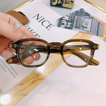 Load image into Gallery viewer, Luxury Vintage Quality Mos-Cot Solid Acetate Eyeglass Frame Momza Classical Oval Design Eyewear Women Men Myopia Sphere Optical