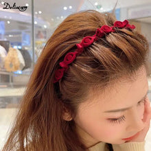 Load image into Gallery viewer, Luxury Woman Non-Slip Hair Bands with Clips Double Band Headbands for Women Hairstyle Bezel Hair Hoop Hair Accessories Headwear