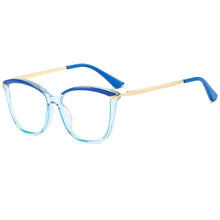 Load image into Gallery viewer, Luxury brand Cat Anti blue Eye Computer Glasses Tr90 Eyeglass Frames Alloy Photochromic Women&#39;s Men&#39;s Myopia Glasses