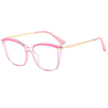 Load image into Gallery viewer, Luxury brand Cat Anti blue Eye Computer Glasses Tr90 Eyeglass Frames Alloy Photochromic Women&#39;s Men&#39;s Myopia Glasses