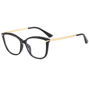 Luxury brand Cat Anti blue Eye Computer Glasses Tr90 Eyeglass Frames Alloy Photochromic Women's Men's Myopia Glasses