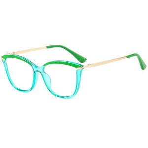 Luxury brand Cat Anti blue Eye Computer Glasses Tr90 Eyeglass Frames Alloy Photochromic Women's Men's Myopia Glasses