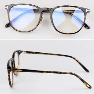 Luxury brand T0M men's prescription glasses frame tf5700 women's  leopard print computer glasses Eyeglasses Eyewear