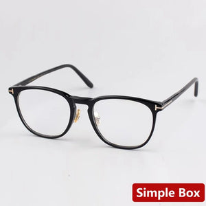 Luxury brand T0M men's prescription glasses frame tf5700 women's  leopard print computer glasses Eyeglasses Eyewear