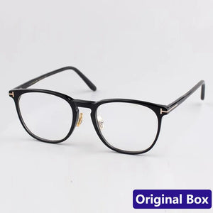 Luxury brand T0M men's prescription glasses frame tf5700 women's  leopard print computer glasses Eyeglasses Eyewear